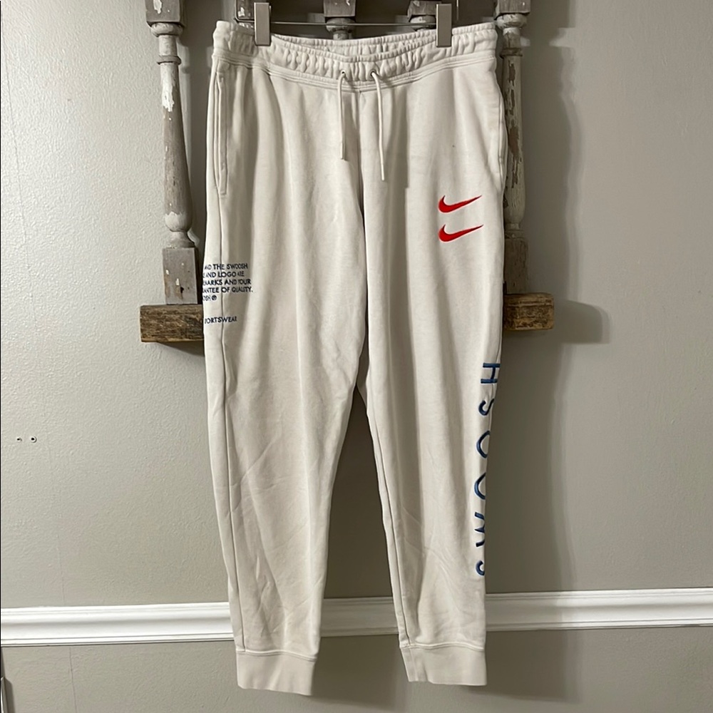 Nike double swoosh mens joggers size Large excellent condition